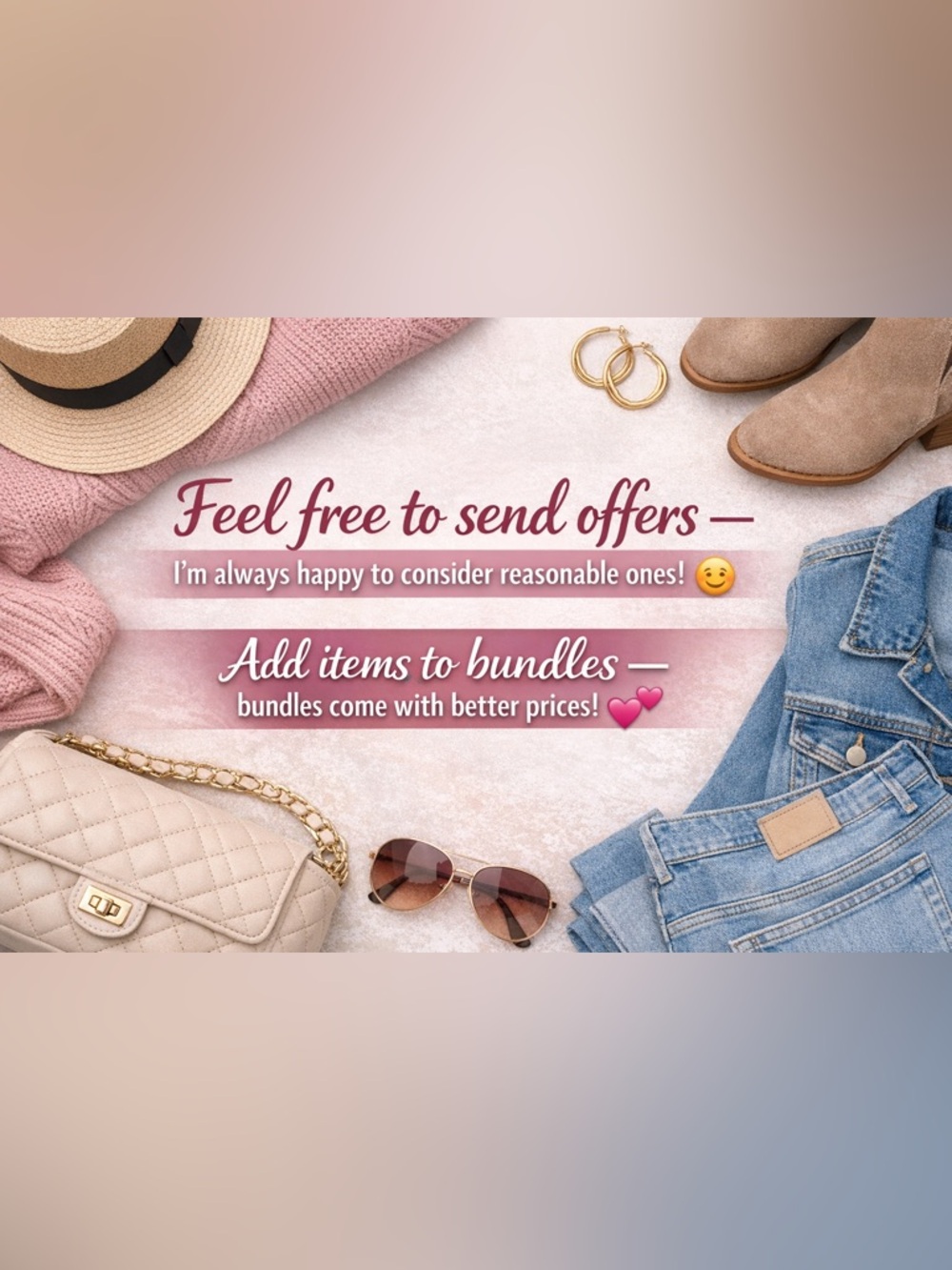 Feel free to send offers -
I'm always happy to consider reasonable ones!